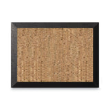 MasterVision® Natural Cork Bulletin Board, 24 x 18, Tan Surface, Black Wood Frame (BVCSF0422581012) Each