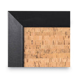 MasterVision® Natural Cork Bulletin Board, 24 x 18, Tan Surface, Black Wood Frame (BVCSF0422581012) Each