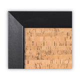 MasterVision® Natural Cork Bulletin Board, 36 x 24, Tan Surface, Black Wood Frame (BVCSF0722581012) Each