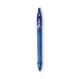 BIC® Gel-ocity Quick Dry Gel Pen, Retractable, Medium 0.7 mm, Blue Ink, Blue Barrel, Dozen (BICRGLCG11BE)