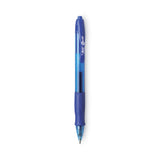 BIC® Gel-ocity Gel Pen, Retractable, Medium 0.7 mm, Blue Ink, Translucent Blue Barrel, Dozen (BICRLC11BE)