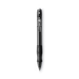 BIC® Gel-ocity Gel Pen, Retractable, Medium 0.7 mm, Black Ink, Translucent Black Barrel, Dozen (BICRLC11BK) Box of 12