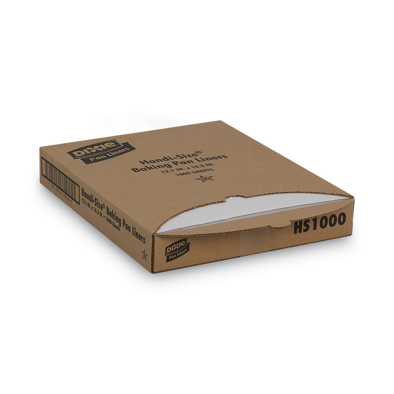 Dixie Greaseproof Liftoff Pan Liners, 12.2 x 16.38, White, 1,000/Carton (DXEHS1000) Case of 1000