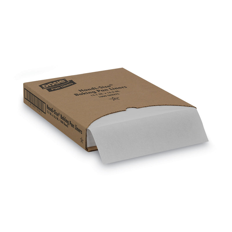 Dixie Greaseproof Liftoff Pan Liners, 12.2 x 16.38, White, 1,000/Carton (DXEHS1000) Case of 1000