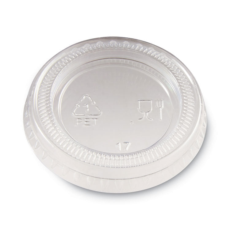 Dixie® Plastic Portion Cup Lid, Fits 1 oz Portion Cups, Clear, 4,800/Carton (DXEPL10CLEAR) Case of 4800