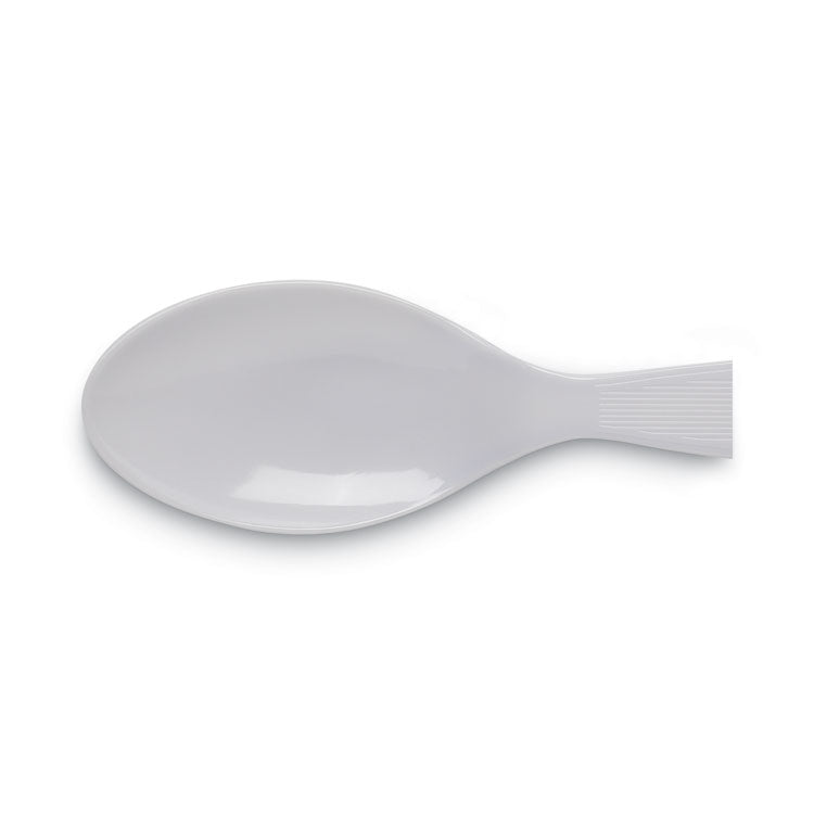 Dixie® Individually Wrapped Mediumweight Polystyrene Cutlery, Teaspoons, White, 1,000/Carton (DXETM23C7)