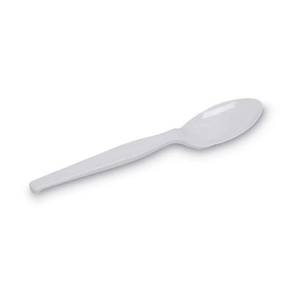 Dixie® Individually Wrapped Mediumweight Polystyrene Cutlery, Teaspoons, White, 1,000/Carton (DXETM23C7)
