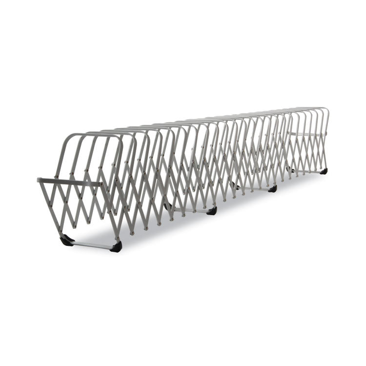 LEE Flexifile Expandable Collator to Organizer, 24 Sections, Letter to Legal Size Files, 6.5" x 10.25" x 10.5", Silver (LEE14124)
