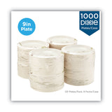 Dixie® Pathways Soak-Proof Shield Mediumweight Paper Plates, 8.5" dia, Green/Burgundy, 1,000/Carton (DXEUX9PATH)