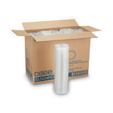 Dixie® Cold Drink Cup Lids, Fits 16 oz Plastic Cold Cups, Clear, 100/Sleeve, 10 Sleeves/Carton (DXECL1424PET)