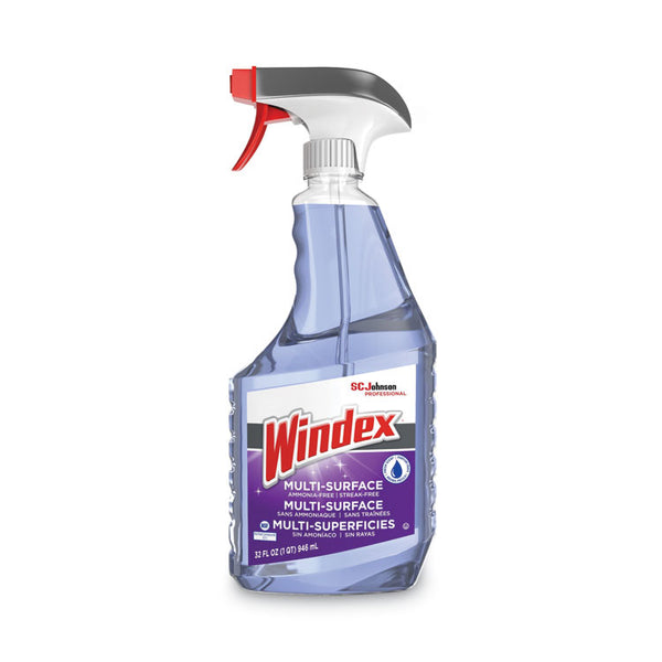 Windex® Non-Ammoniated Glass/Multi Surface Cleaner, Fresh Scent, 32 oz Bottle, 8/Carton (SJN322381)