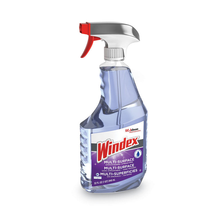 Windex® Non-Ammoniated Glass/Multi Surface Cleaner, Fresh Scent, 32 oz Bottle, 8/Carton (SJN322381)