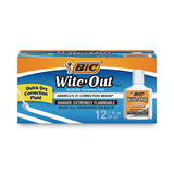 BIC® Wite-Out Quick Dry Correction Fluid, 20 mL Bottle, White, Dozen (BICWOFQD12WE)