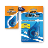 BIC® Wite-Out EZ Correct Correction Tape, Non-Refillable, Blue Applicator, 0.17" x 472" (BICWOTAPP11)