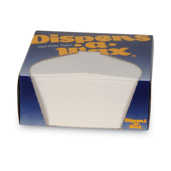 Dixie® Dispens-A-Wax Waxed Deli Patty Paper, 4.75 x 5, White, 1,000/Box, 24 Boxes/Carton (DXE434)