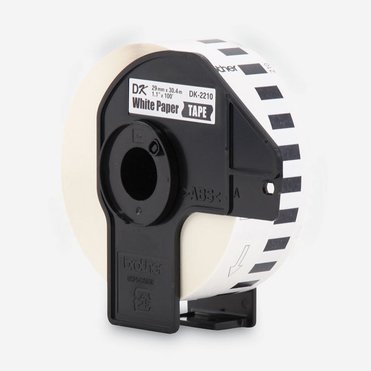 Brother Continuous Paper Label Tape, 1.1" x 100 ft Roll, White (BRTDK2210) 1 Roll