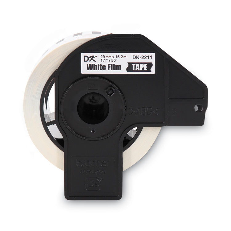 Brother Continuous Film Label Tape, 1.1" x 50 ft Roll, White (BRTDK2211) 1 Roll