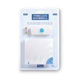 Tatco Wireless Doorbell, Battery Operated, 1.38 x 0.75 x 3.5, Bone (TCO57910) Each