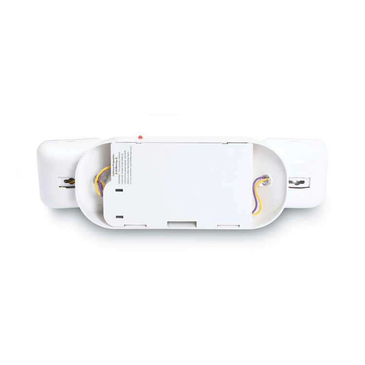 Tatco Swivel Head Twin Beam Emergency Lighting Unit, 12.75w x 4d x 5.5"h, White (TCO70012) Each