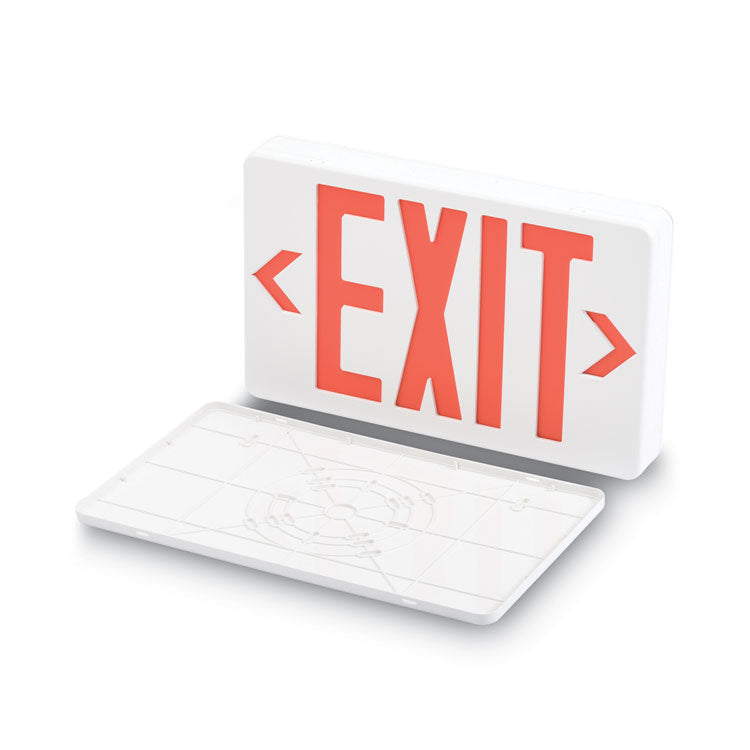 Tatco LED Exit Sign, Polycarbonate, 12.25 x 2.5 x 8.75, White (TCO07230) Each