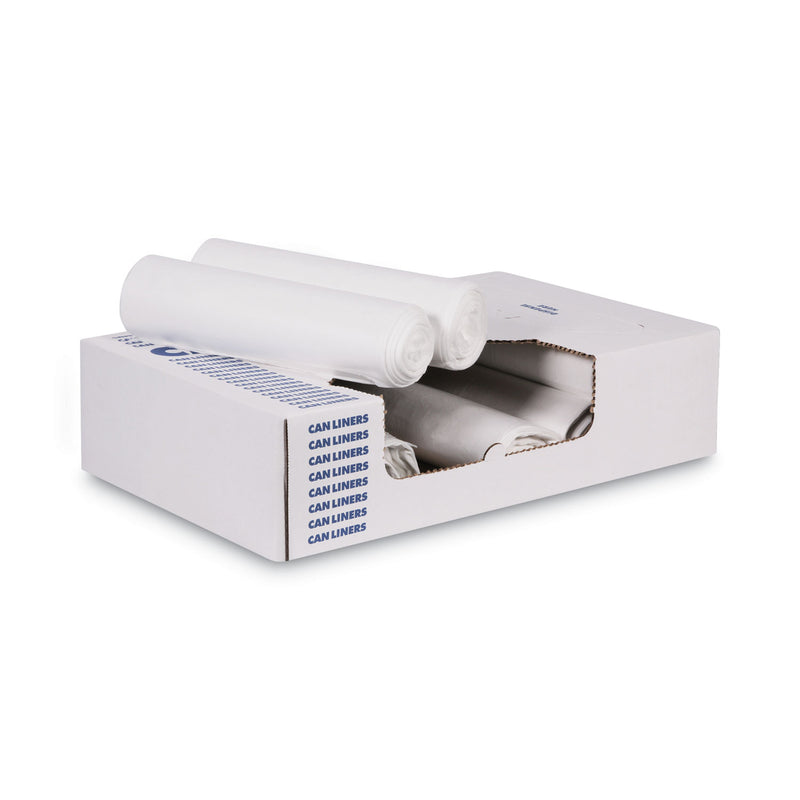 GEN High Density Can Liners, 33 gal, 13 mic, 33" x 39", Natural, 25 Bags/Roll, 10 Rolls/Carton (BWK333916) Case of 250