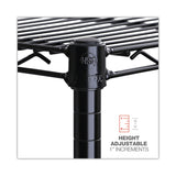 Alera® NSF Certified 6-Shelf Wire Shelving Kit, 48w x 18d x 72h, Black (ALESW664818BL)