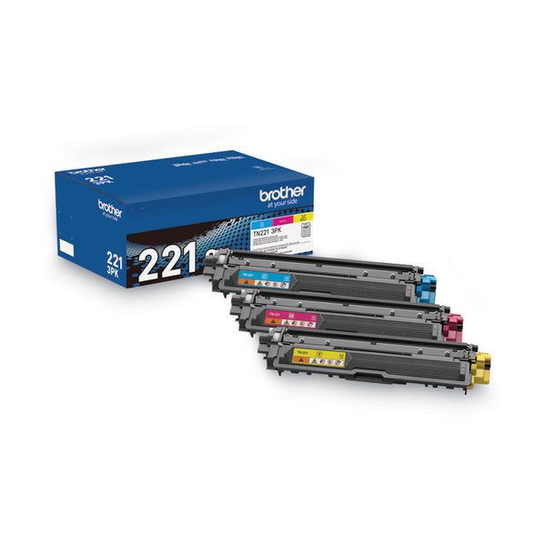 Brother TN2213PK Toner, 1,400 Page-Yield, Cyan/Magenta/Yellow (BRTTN2213PK)