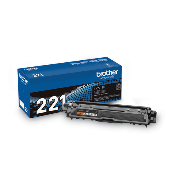 Brother TN221BK Toner, 2,500 Page-Yield, Black (BRTTN221BK)