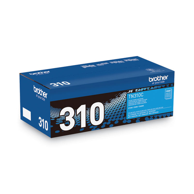 Brother TN310C Toner, 1,500 Page-Yield, Cyan (BRTTN310C)