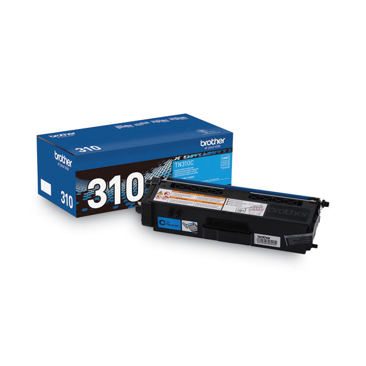 Brother TN310C Toner, 1,500 Page-Yield, Cyan (BRTTN310C)