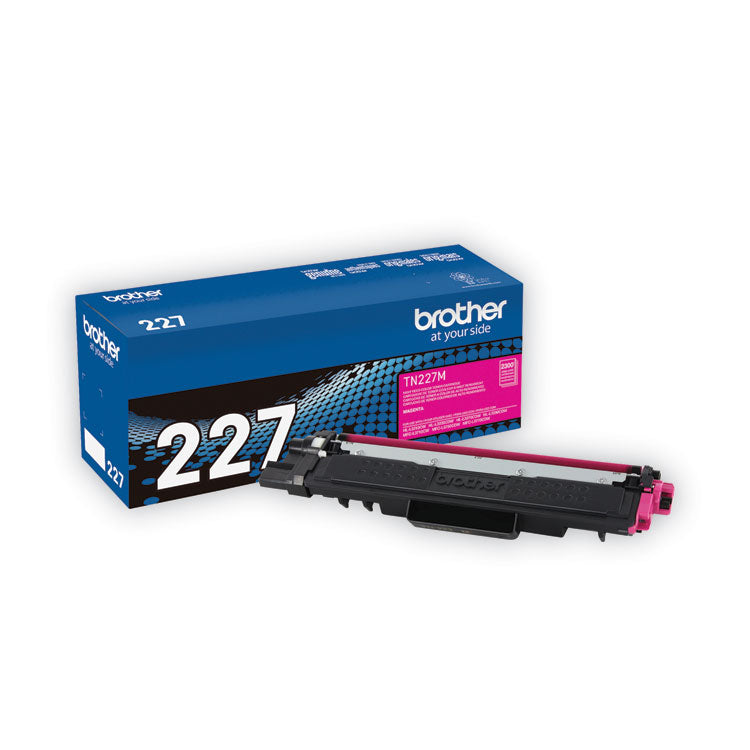 Brother TN227M High-Yield Toner, 2,300 Page-Yield, Magenta (BRTTN227M)