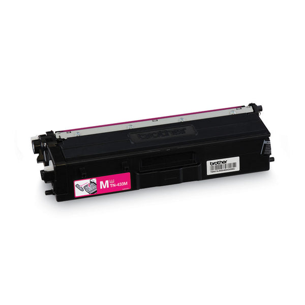 Brother TN433M High-Yield Toner, 4,000 Page-Yield, Magenta (BRTTN433M)