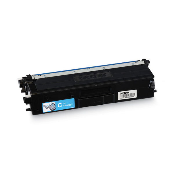 Brother TN433C High-Yield Toner, 4,000 Page-Yield, Cyan (BRTTN433C)