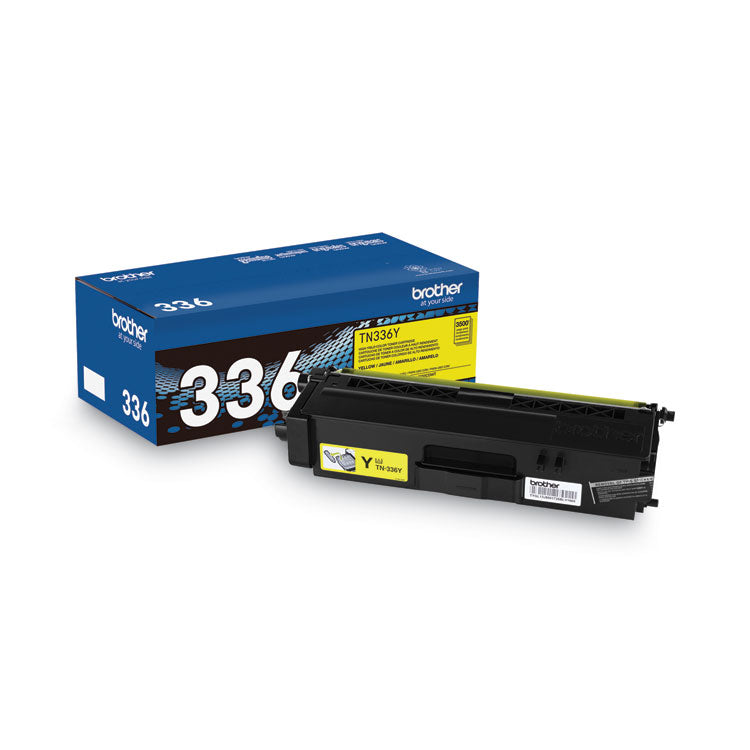 Brother TN336Y High-Yield Toner, 3,500 Page-Yield, Yellow (BRTTN336Y)