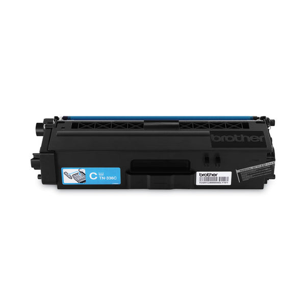 Brother TN336C High-Yield Toner, 3,500 Page-Yield, Cyan (BRTTN336C)