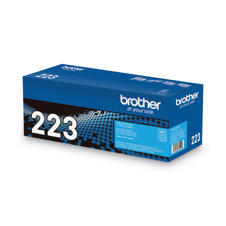 Brother TN223C Toner, 1,300 Page-Yield, Cyan (BRTTN223C)