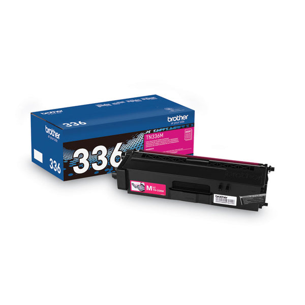 Brother TN336M High-Yield Toner, 3,500 Page-Yield, Magenta (BRTTN336M)