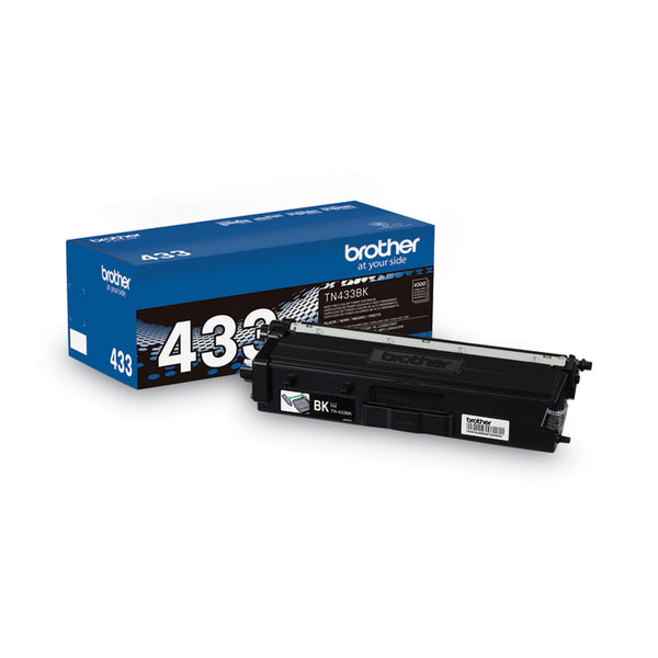 Brother TN433BK High-Yield Toner, 4,500 Page-Yield, Black (BRTTN433BK)