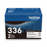 Brother TN3362PK High-Yield Toner, 4,000 Page-Yield, Black, 2/Pack (BRTTN3362PK)