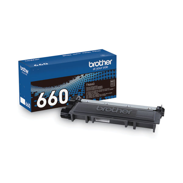 Brother TN660 High-Yield Toner, 2,600 Page-Yield, Black (BRTTN660)