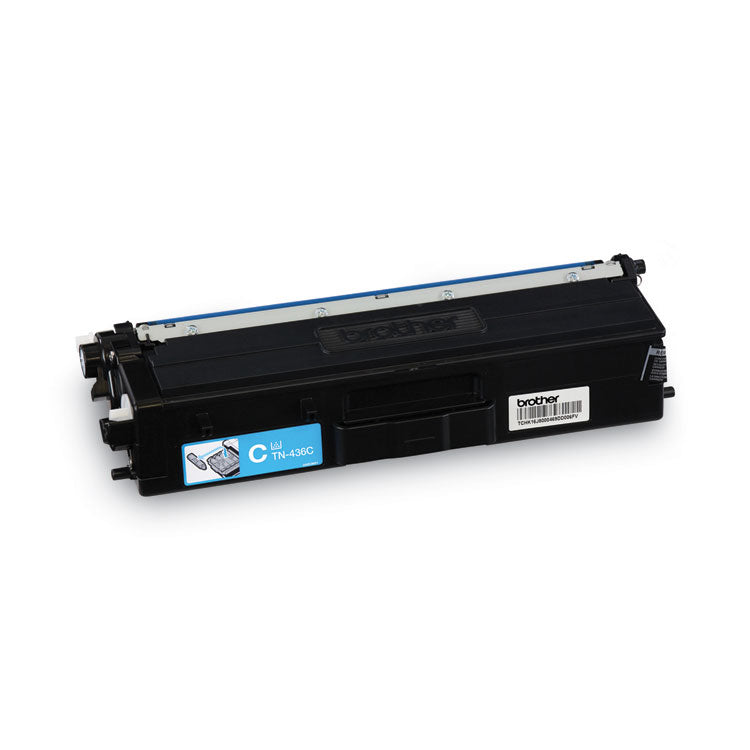 Brother TN436C Super High-Yield Toner, 6,500 Page-Yield, Cyan (BRTTN436C)