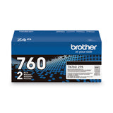 Brother TN7602PK High-Yield Toner, 3,000 Page-Yield, Black, 2/Pack (BRTTN7602PK)