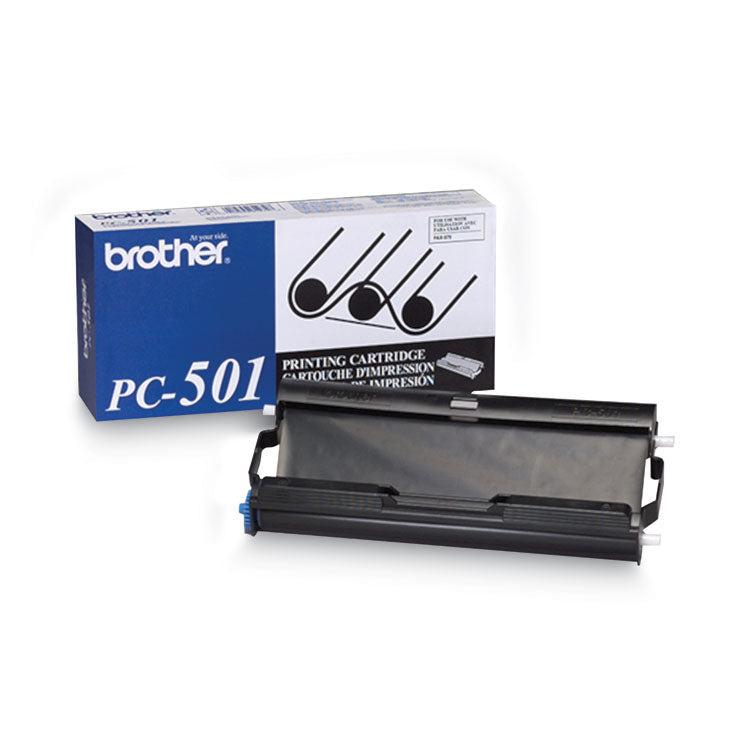Brother PC-501 Thermal Transfer Print Cartridge, 150 Page-Yield, Black (BRTPC501)