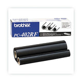 Brother PC-402RF Thermal Transfer Refill Roll, 150 Page-Yield, Black, 2/Pack (BRTPC402RF)