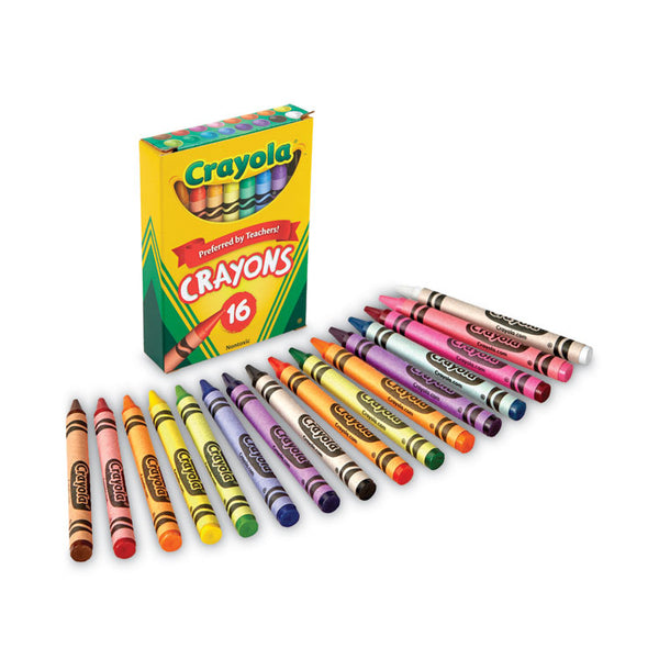Crayola® Classic Color Crayons, Tuck Box, 16 Colors (CYO520016)