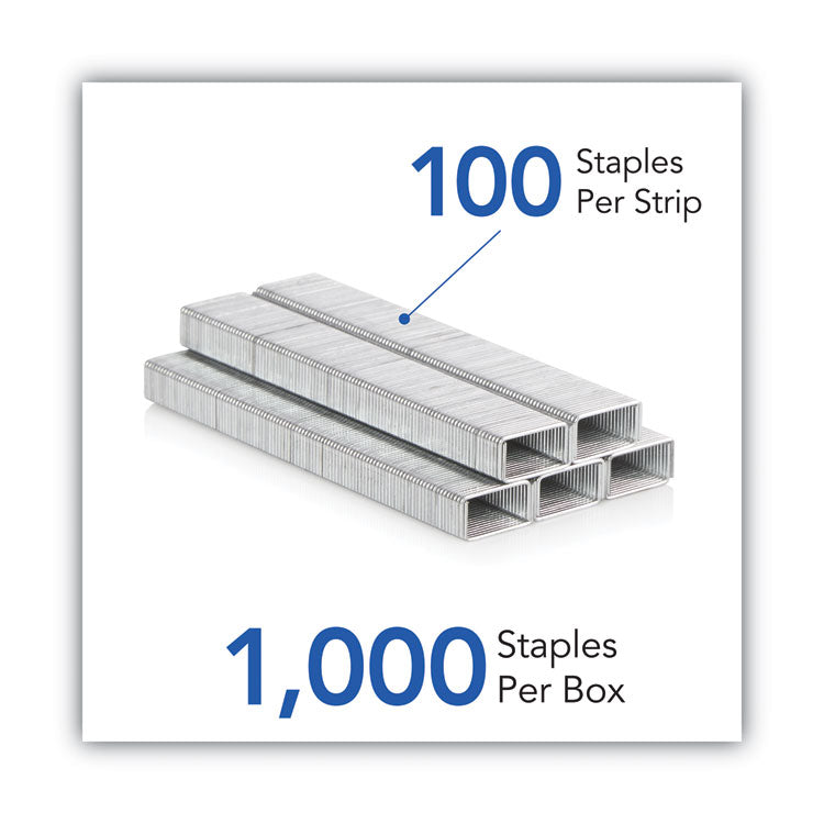 Swingline® S.F. 13 Heavy-Duty Staples, 0.25" Leg, 0.5" Crown, Steel, 1,000/Box (SWI35314)