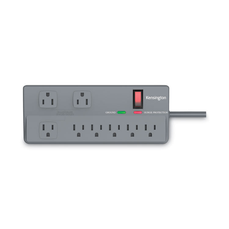 Kensington® Guardian Premium Surge Protector, 8 AC Outlets, 6 ft Cord, 1,080 J, Gray (KMW38218) Each