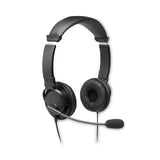 Kensington® Hi-Fi Headphones with Microphone, 6 ft Cord, Black (KMWK97601WW) Each