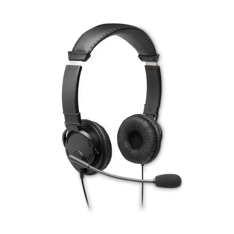 Kensington® Hi-Fi Headphones with Microphone, 6 ft Cord, Black (KMWK97601WW) Each
