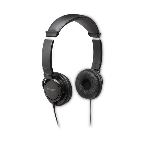 Kensington® Hi-Fi Headphones, 6 ft Cord, Black (KMWK97600WW)